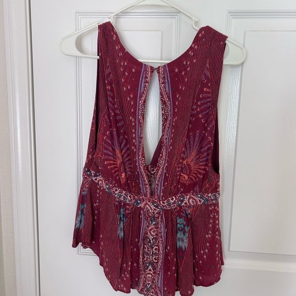 Sexy Lowcut Free People Boho Top - Picture 3 of 5